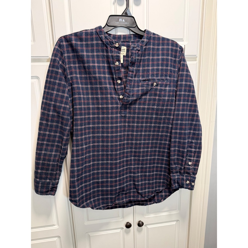 Orton Brothers Clothing Co Mens Plaid Long Sleeve Button Up Shirt Size M